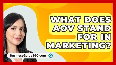what does aov stand for.
